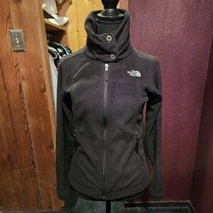 The North Face Super Soft Fleece Sweater Jacket womens size xs Black